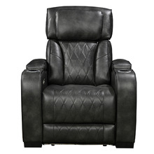 Frederick LED Faux Leather Recliner Armchair
